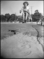 Judy Canty, schoolgirl Olympic representative, 27 May 1948