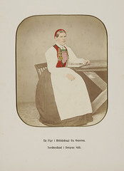A girl in a National Costume from OsterÃ¶en, Nordhordland in Bergens Stift