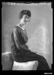 Portrait of a woman on a sofa