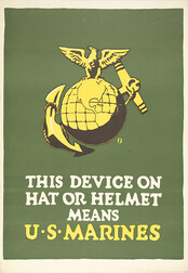 This Device on Hat of Helmet Means U.S. Marines