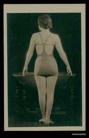 Woman modelling Peter O'Sullivan designed swimwear