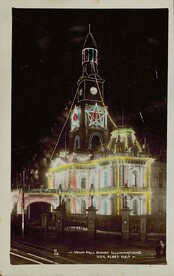 Sydney Town Hall Illuminations during the USA Fleet visit