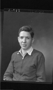 Richard Graf, high school yearbook portrait, 1937