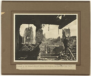 A scene in the ruined city of Ypres