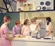 Cooking class, Vermilion Agricultural and Vocational College, Vermilion, Alberta