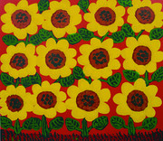 Girassol Autor: AntÃ´nio Poteiro TÃ©cnica: Serigrafia (91/120) DimensÃµes: 70cm x 70cm
