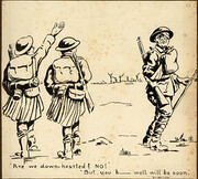 'Are We Down-hearted? No! But you b----- well will be soon'. Dickebusch