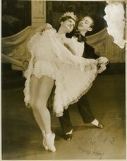 Martin Rubenstein and Kathleen Gorham, dancers in the J.C. Williamson / Borovansky Ballet production of Gay Rosalinda, 1946 / photographer Hal Williams