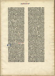 Gutenberg Bible leaf (recto)