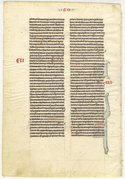 Verso of leaf from the Book of Tobit