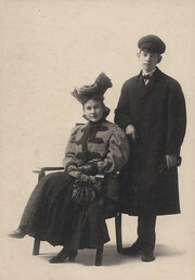 Portrait of photographer's children, date unknown