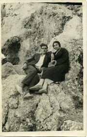 Photo postcard, Armenian couple, c. 1930