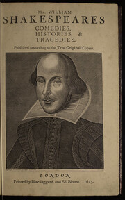 First Folio: Title Page, p. 1