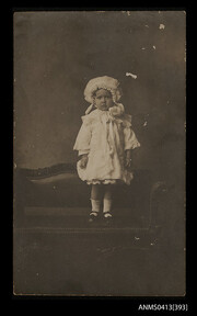 Portrait photograph of a young child