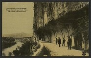 Environs de Vals-les-Bains. Rout d Vals au Pont d'Arc. Le Tunnl prÃ¨s de Ruoms