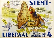 Verkiezingsaffiche, 1946 | Campaign poster, Belgian Liberal Party, National elections 1946