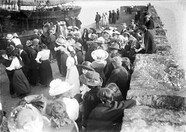 Dancing on a pier during the Kilmakilloge Pattern in Co. Kerry