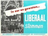 Liberale verkiezingsaffiche, 1961 | Campaign poster, Belgian Liberal Party, National elections 1961