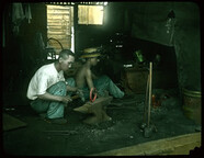 Blacksmith at work.