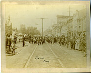Parade on King Street East (looking west). [between 1892 and 1894]