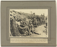 A party of the 6th Brigade with material for constructing wire entanglements, during the Battle of Menin Road, Ypres