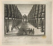 The BL Kingâ€™s Topographical Collection: "Die auÌˆsferste Allee in dem KoÌˆniglichen Garten zu Herrnhausen = La derriere AlleÌe qui va a l'entour du jardin Roial."