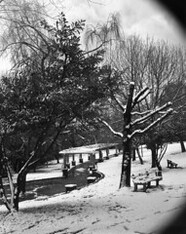 St David's Park - Hobart under snow  circa 1951-1973