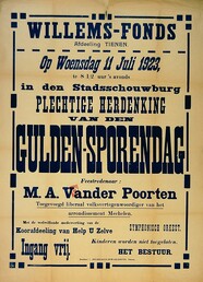 Affiche Willemsfonds Tienen, 1923