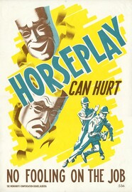 Horseplay Can Hurt safety poster