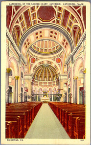 Cathedral of the Sacred Heart (Interior), Cathedral Place, Richmond, VA.