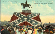 Human Confederate Flag.