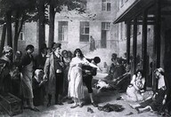 Dr. Pinel in the courtyard of the SalpeÌ‚riere