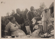 Coffee in Linudd garden; photograph 2