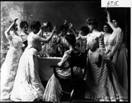 Group portrait of women gathered around table 1905