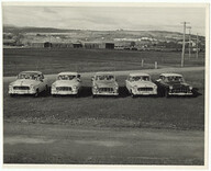 FE and FC Holden cars used by Launceston RACT for school driver education course (c1960)