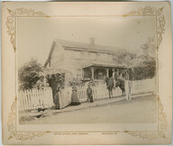 African American family in front of their Pennsylvania residence