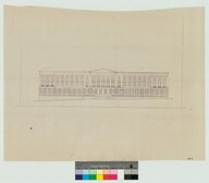 Helsingin yliopiston pÃ¤Ã¤rakennus, mittauspiirustus, 1832