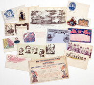 Civil War envelopes and letterhead.