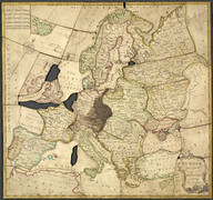 Europe divided into its kingdoms &c. by J. Spilsbu - caption: 'Spilsbury jigsaw'