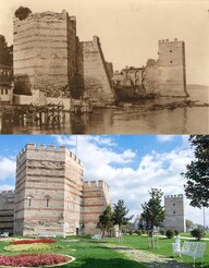 Marble Tower of Istanbul City Walls