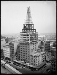 The construction of the AWA Building and Tower 19 October 1938 by Arthur Foster