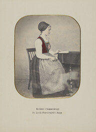 A married woman in a Summer Costume from Lavik Praestegjeld in Sogn