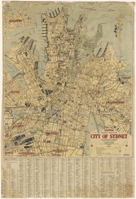 Map of the City of Sydney c.1927