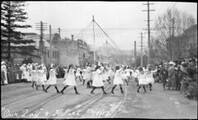 Hobart 'Our Day Parade' - childrens Maypole dance - Macquarie Street?