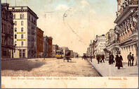 East Broad Street looking West from Ninth Street, Richmond, Va.