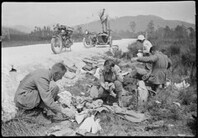 Parking up at Jane River track - turn off West Coast Road (1936)