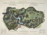 L'Art de CreÌer les Jardins, etc. - caption: 'A new and accurate plan of Blenheim Palace.'