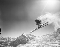 Skiing at Mt. Norquay