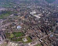 Aerial view of Newcastle City Centre, 1977