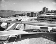 Cogswell Street Interchange construction